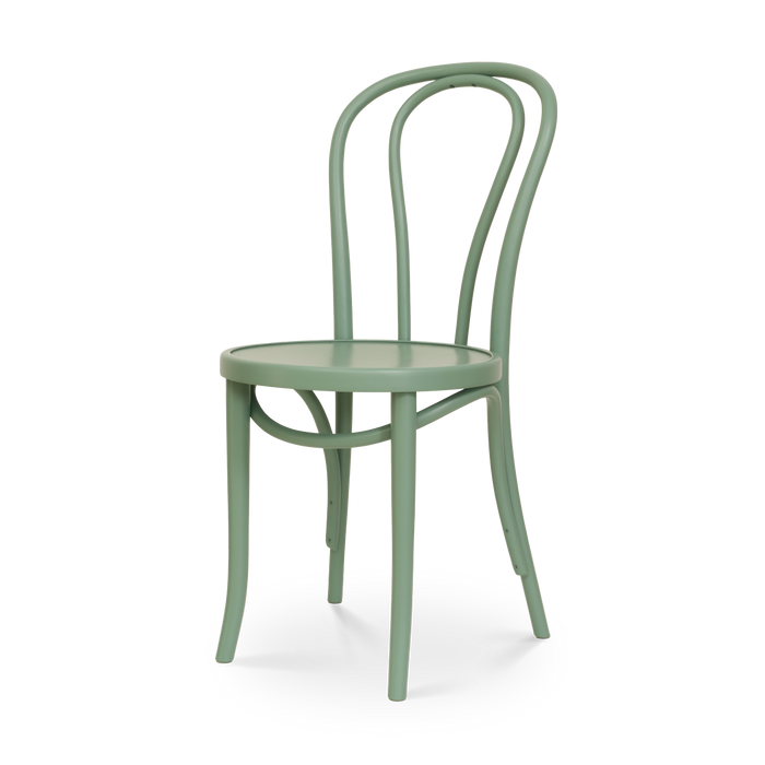 Fameg Vienna Thonet No.18 Houten Bistrostoel Lichtgroen