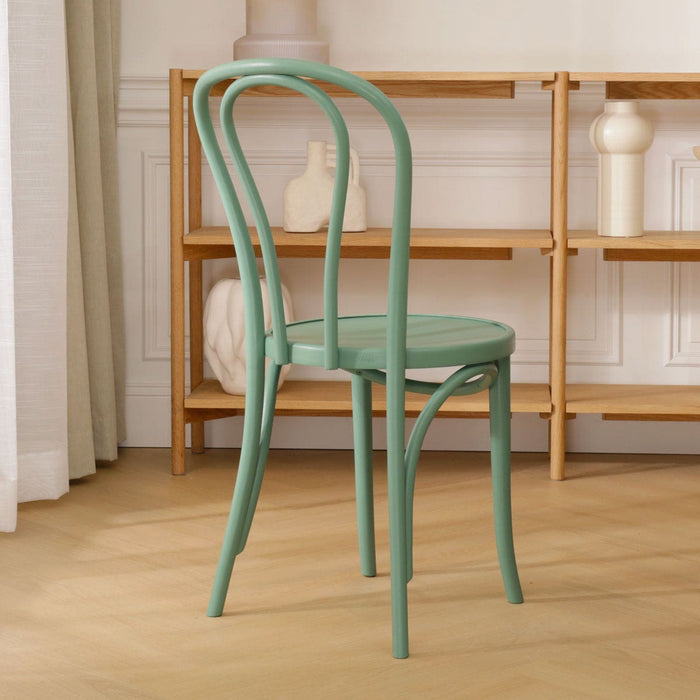 Fameg Vienna Thonet No.18 Houten Bistrostoel Lichtgroen