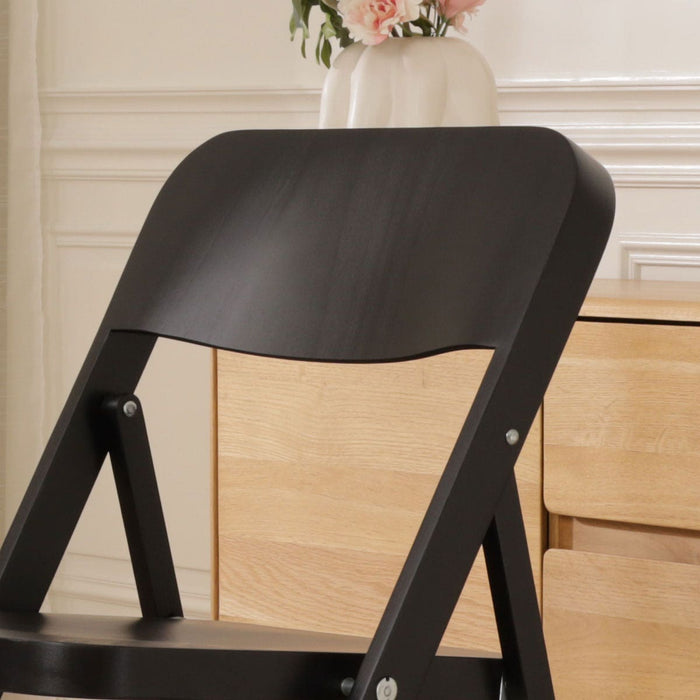 Fameg Flip Houten Klapstoel Zwart