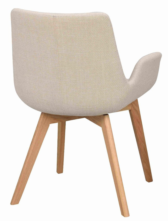 Rowico Home Drimsdale Stoel - Set Van 2 -  Beige Stof|Lichtbruin