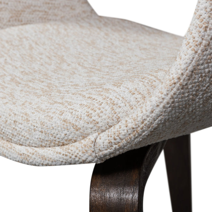 WOOOD Yossi Eetkamerstoelen Houten Bruine Poot - Naturel - Set van 6