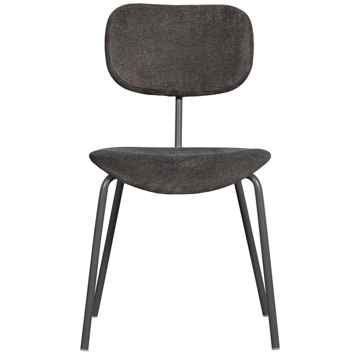 WOOOD Link Eetkamerstoelen - Polyester - Bruin|Grijs - Set van 6