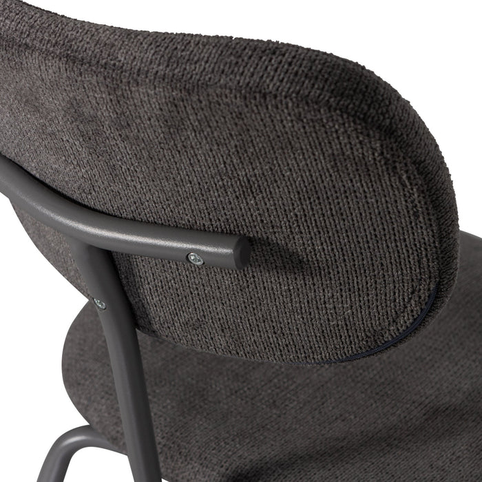 WOOOD Link Eetkamerstoelen - Polyester - Bruin|Grijs - Set van 6