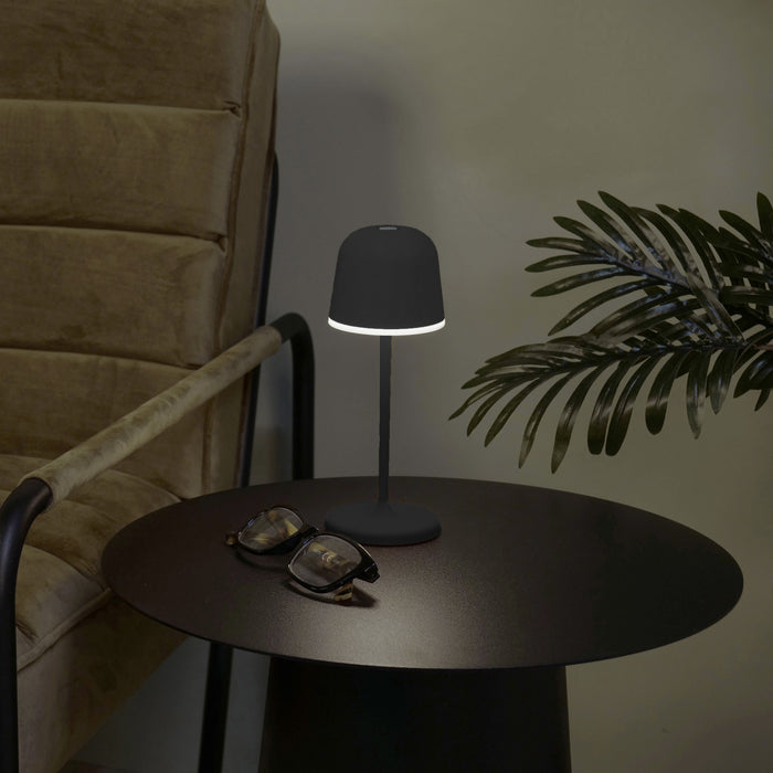 EGLO Mannera-S Tafellamp|Priklamp - USB-C - H 20 cm  - Zwart