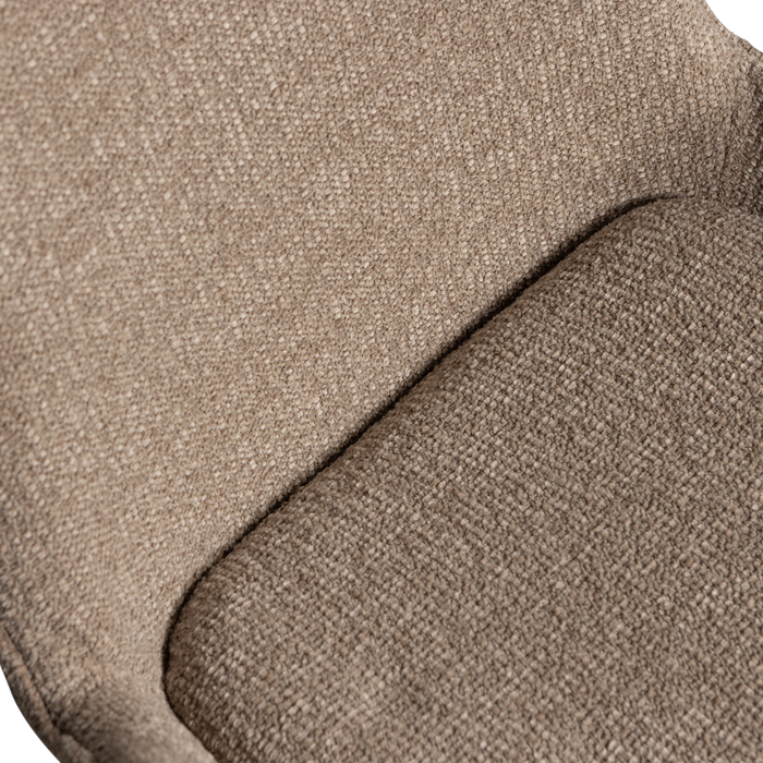 WOOOD Marten Eetkamerstoelen - Polyester - Zand - Set van 6