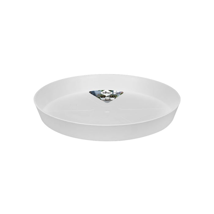 elho Loft Urban Schotel Rond 17 - Zijdewit (Wit) - Ø 17 x H 2 cm -