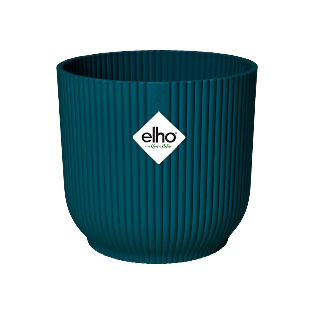 elho Vibes Fold Rond 16 - Diepblauw (Blauw) - Ø 16 x H 15 cm - Ideaal
