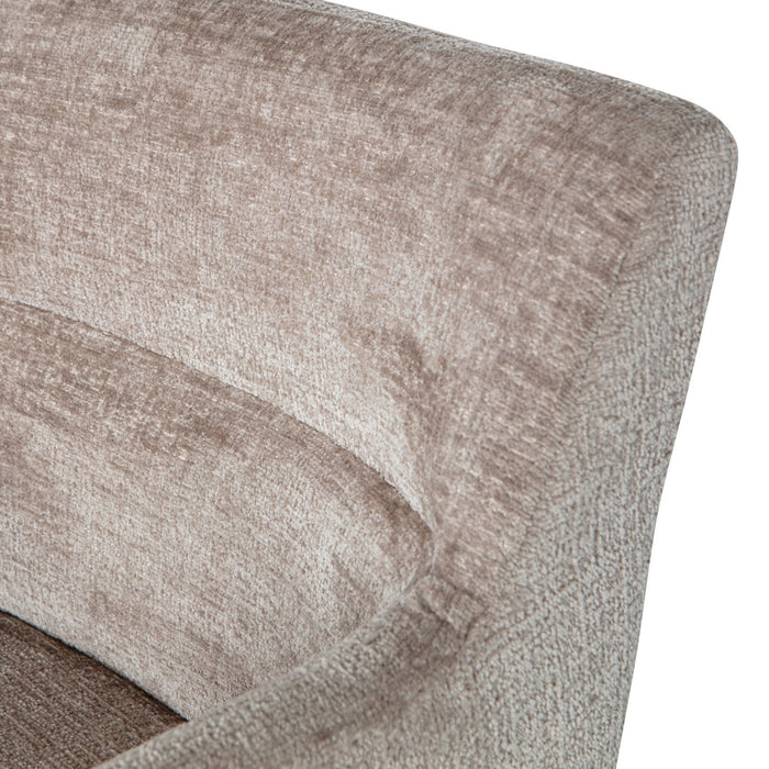 WOOOD Kam Eetkamerstoelen - Polyester - Zand - Set van 6