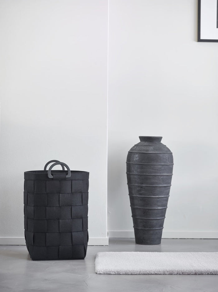 Dix Opbergmand Black Small | Zwart | Polyester | Bamboe