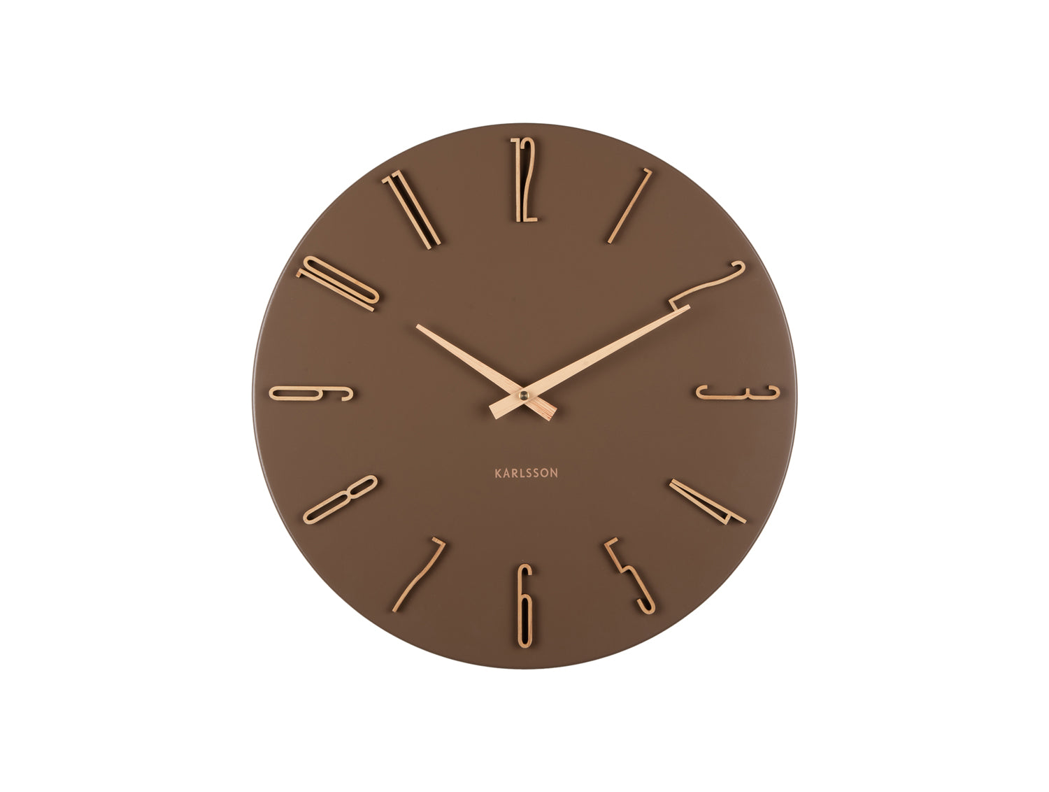 Karlsson - Wandklok Esmerado - Mocha brown- Ø40cm