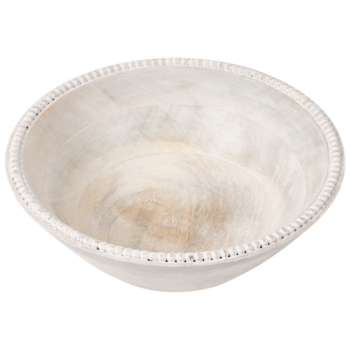 Beliani - TANTA - Set van 3 schalen - Lichtbruin - Mangohout