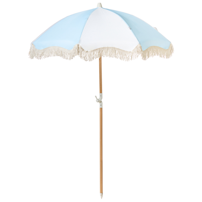 Beliani - MONDELLO - Tuinparasol - Lichtblauw - Polyester