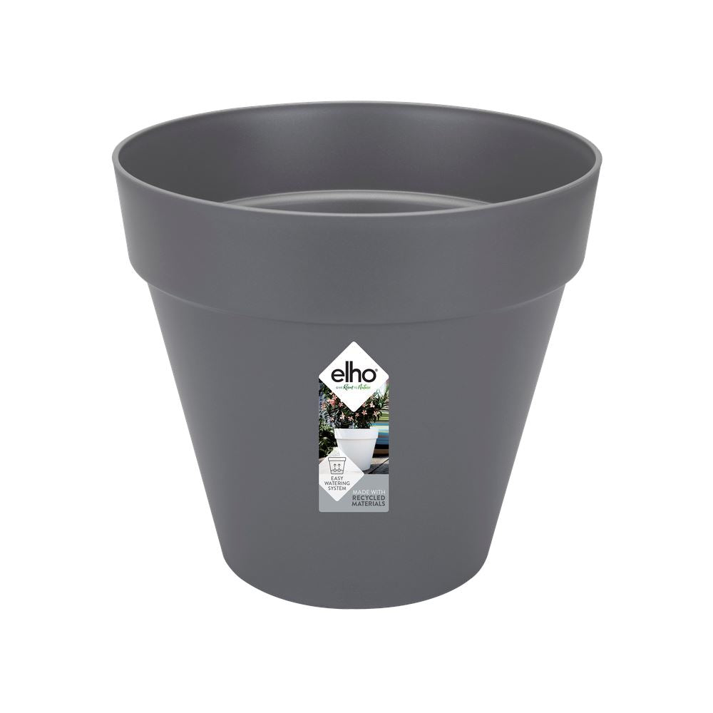 elho Loft Urban Rond 25 - Antraciet (Zwart) - Ø 25 x H 22 cm - Ideaal