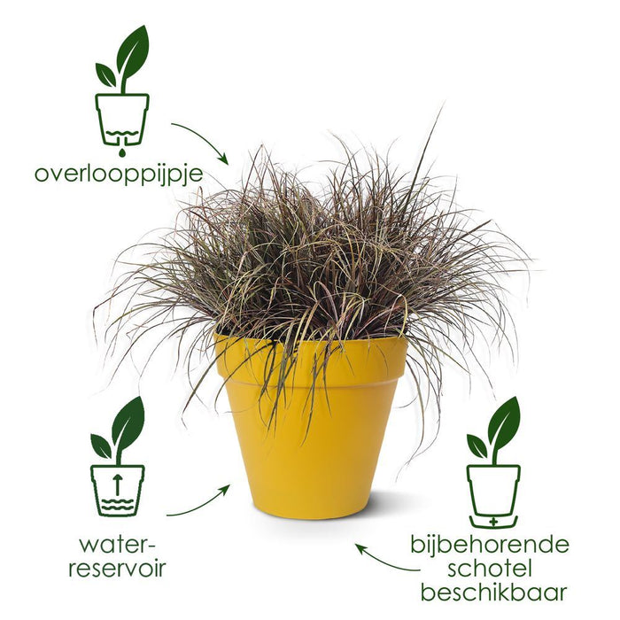 elho Loft Urban Rond 25 - Antraciet (Zwart) - Ø 25 x H 22 cm - Ideaal