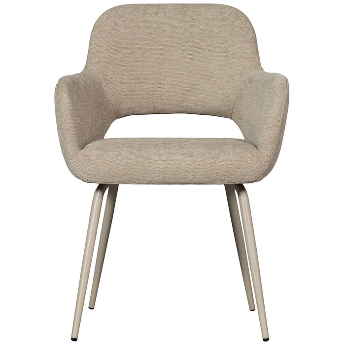 WOOOD Jenny Eetkamerstoelen - Polyester - Naturel - Set van 6