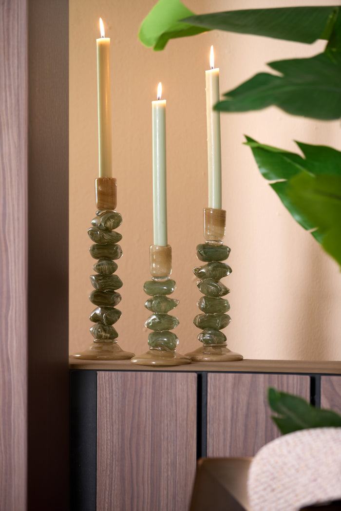 Light & Living - Kandelaar ESTINA - Ø11.5x29.5 cm - Bruin