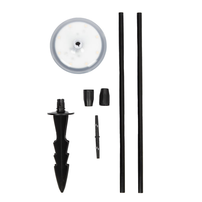 KS Verlichting 4x Sunflower Solar Tuinlamp Zwart