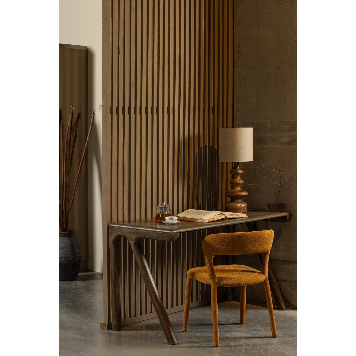 BePureHome Noble Eetkamerstoelen - Polyester - Corn - Set van 6