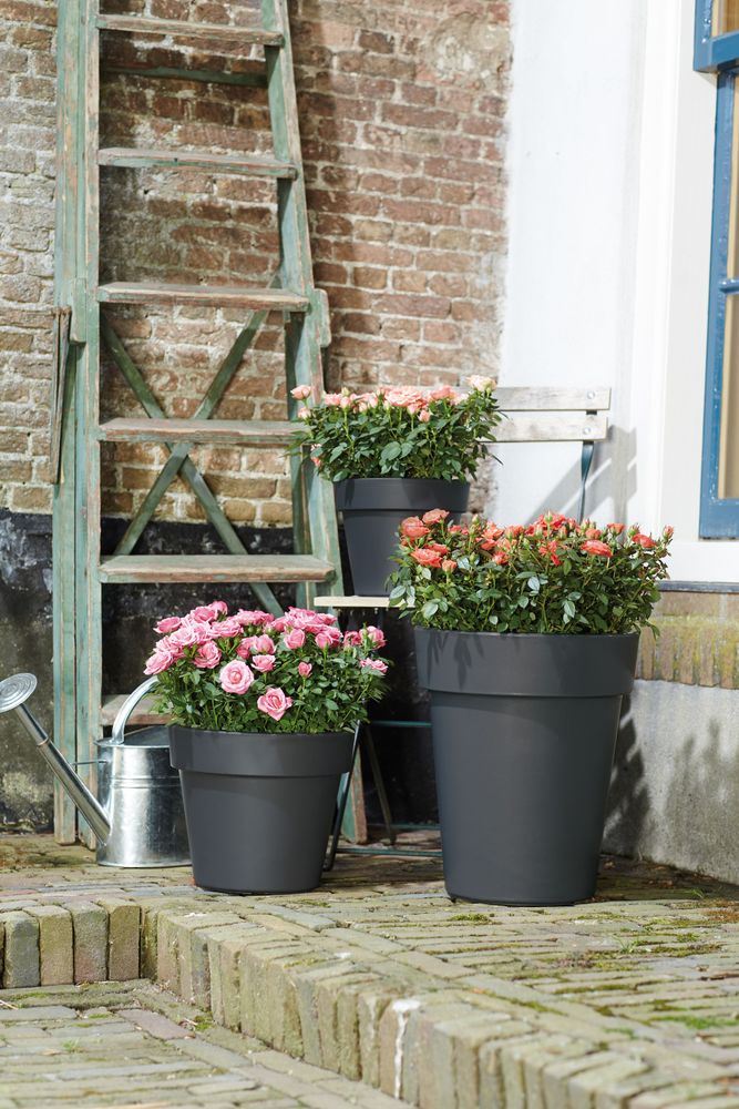 elho Green Basics Top Planter 47 - Living black (Zwart) - Ø 47 x H 40