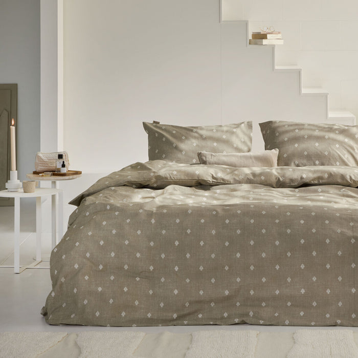 Walra - Dekbedovertrek Remade Rustic GraCe - 200x220 - Taupe