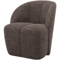 WOOOD Mojo Draaifauteuil - Wollig - Bruin - 75x68x77