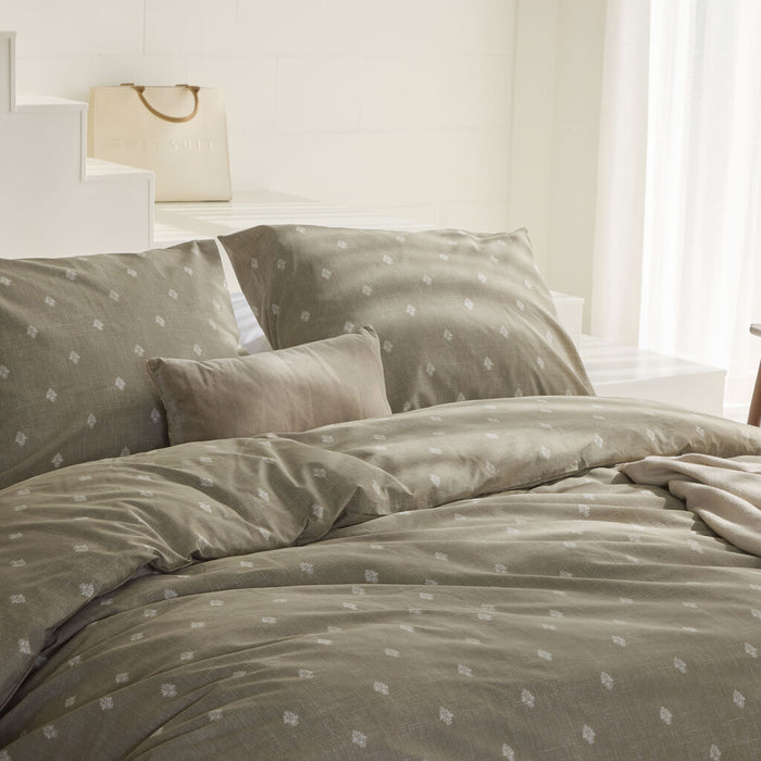 Walra - Dekbedovertrek Remade Rustic GraCe - 240x220 - Taupe