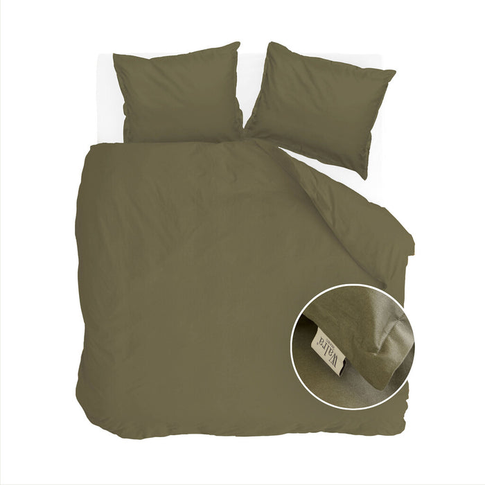 Walra - Dekbedovertrek Vintage Satin - 200x220 - Groen