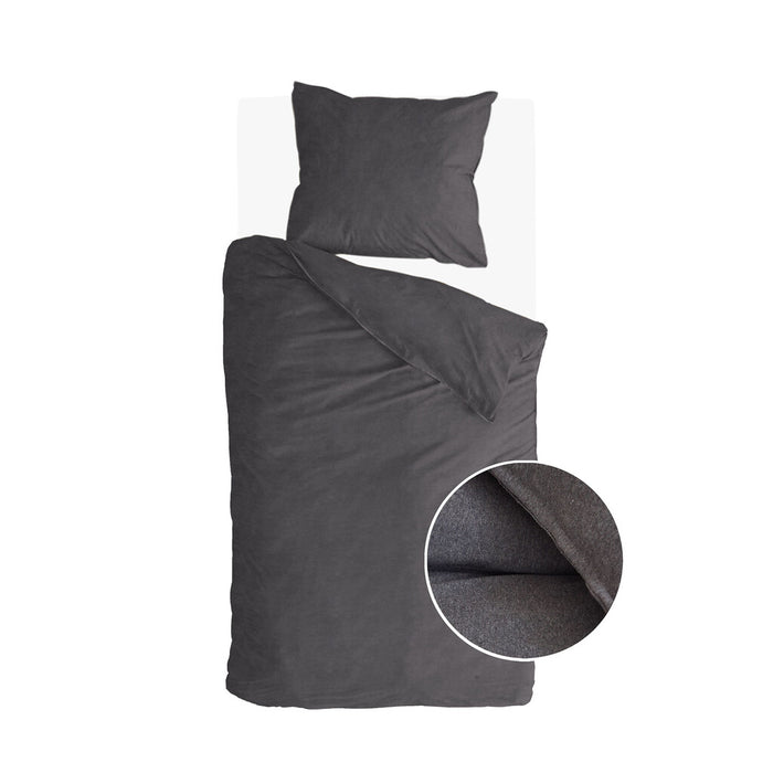 Walra - Dekbedovertrek Soft Comfort - 140x220 - Antraciet