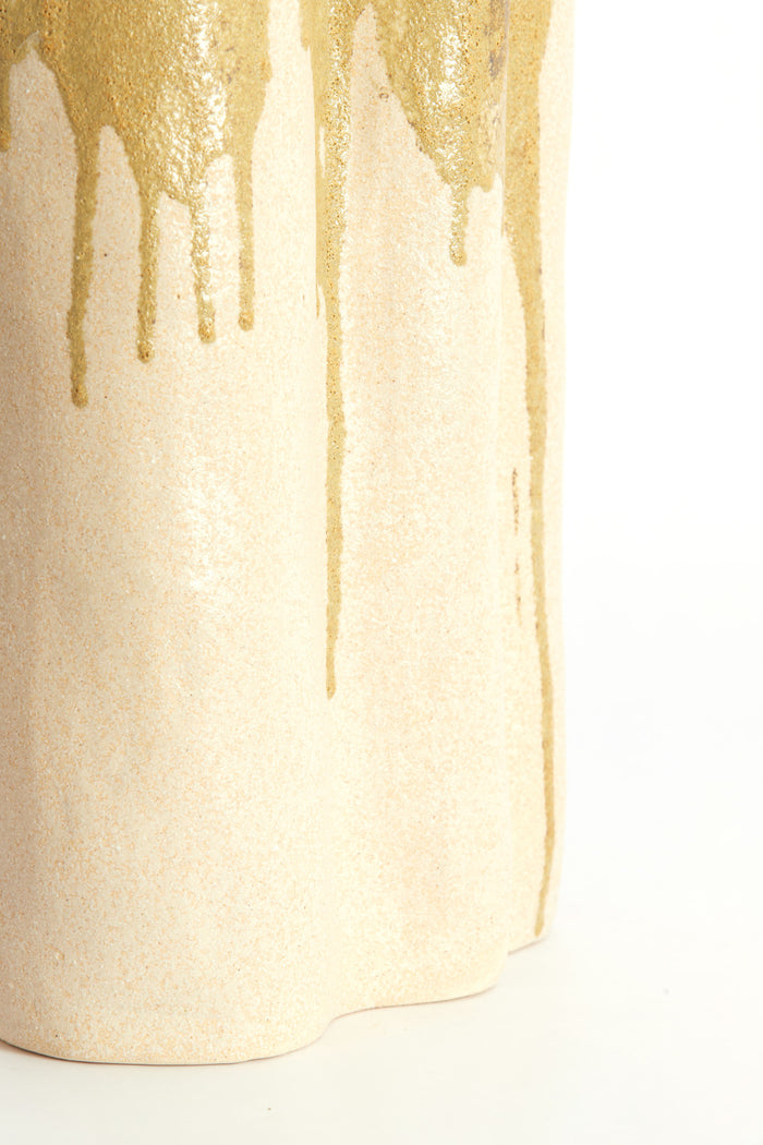 Light & Living - Vaas FLOVILLA - 12x9.5x30 cm - Wit