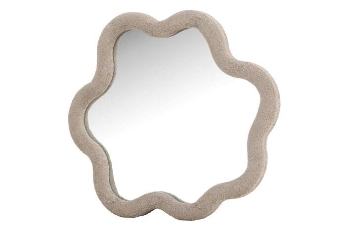 Fjôrd - Spiegel Beige Bouclé - 70x70x3,5cm - Kungsbacka