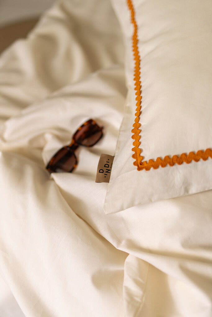 Dindi Home - Dekbedovertrek Sunset Waves - 140x220 - Off White