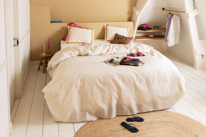 Dindi Home - Dekbedovertrek Sunset Waves - 140x220 - Off White