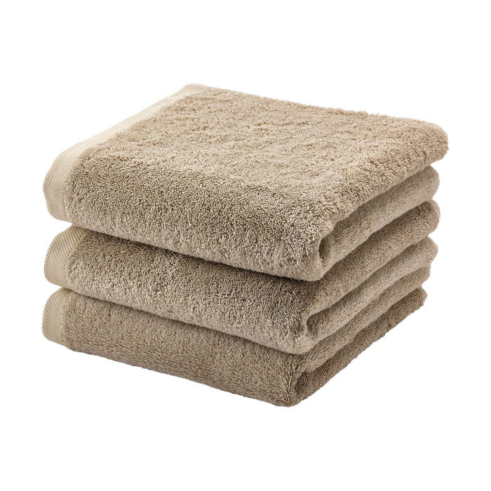 London Handdoek Almond | Bruin | Katoen