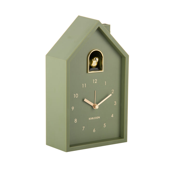 Karlsson - Wekker Modern Cuckoo Oro - Luxury green