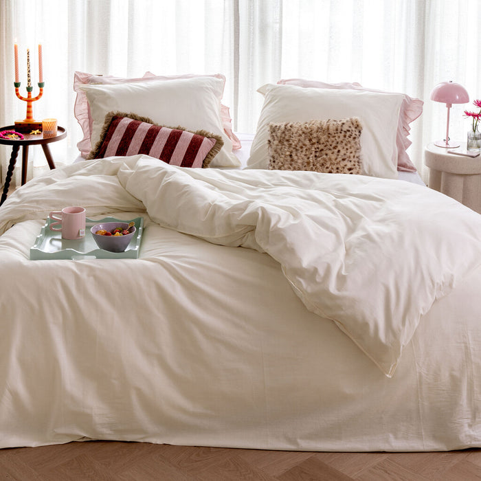 Dindi Home - Dekbedovertrek Forever Colours - 200x220 - Off White