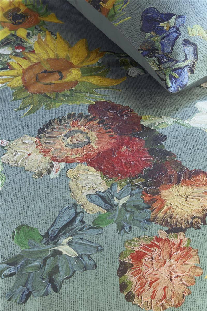Beddinghouse x Van Gogh Museum dekbedovertrek Partout des Fleurs green