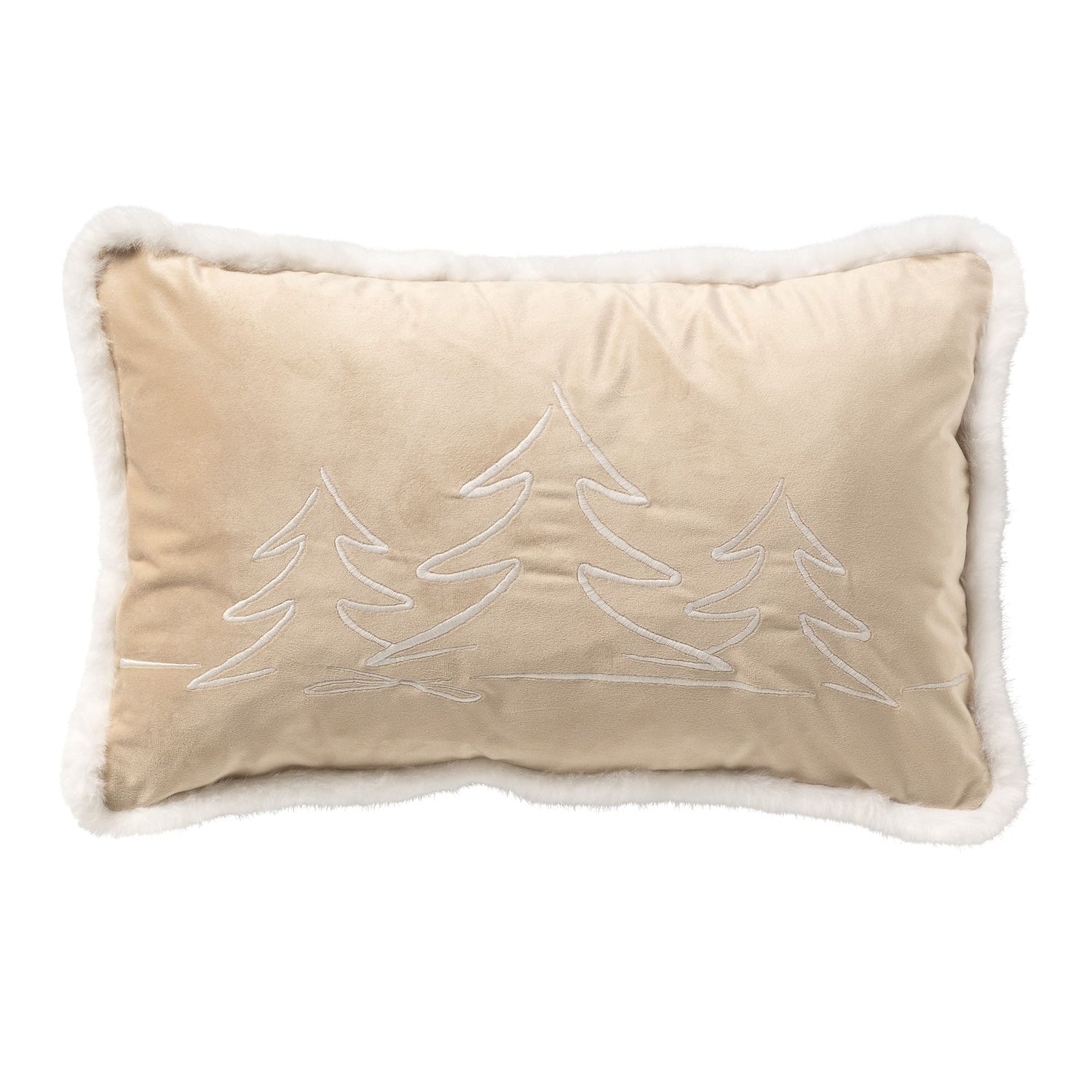 Arbre - Kerst sierkussen - 30x50 cm, wit