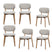 WOOOD Udar Eetkamerstoelen Houten Frame - Naturel - Set van 6