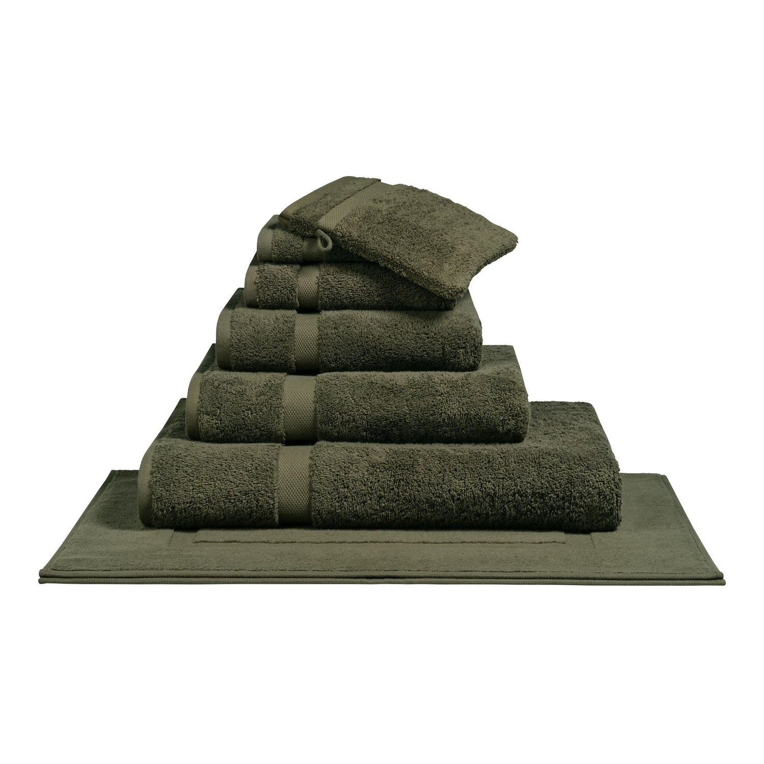 Ranger Badtextiel Thyme | 90 x 180 cm | Groen | Katoen