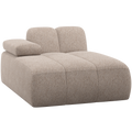 WOOOD Mojo Chaise Longue Element Bank Links - Wollig - Donkerzand