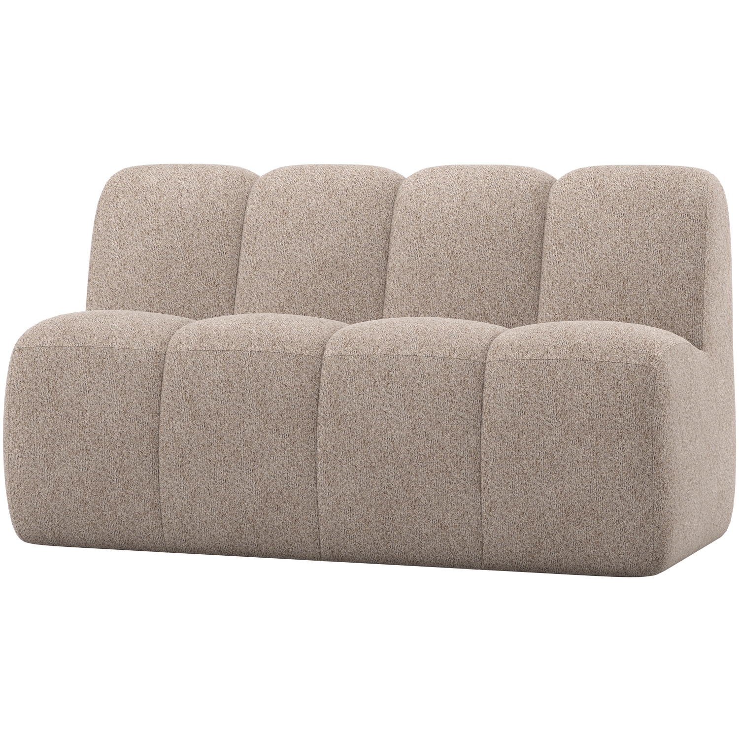 WOOOD Mojo Eetbankje 164 cm Met Rugleuning - Wollig - Donkerzand