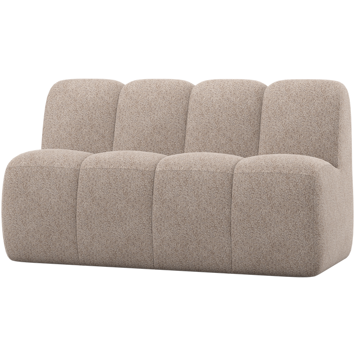 WOOOD Mojo Eetbankje 164 cm Met Rugleuning - Wollig - Donkerzand