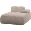 WOOOD Mojo Chaise Longue Element Bank Rechts - Wollig - Donkerzand