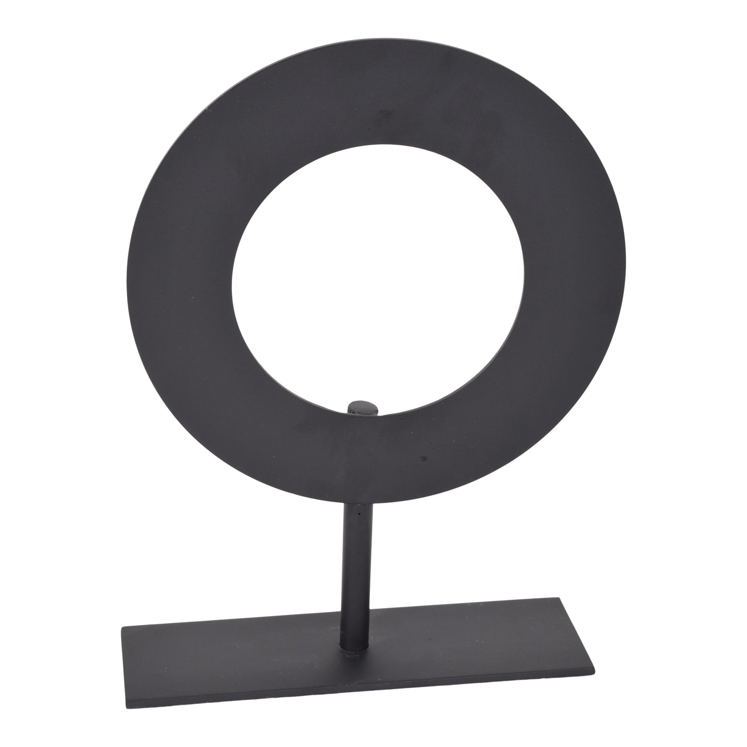 LOFT42 Joris Ornament op voet - Zwart Metaal Ø25cm
