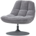 WOOOD Elvi Draaifauteuil - Chenille Structuur -  Lichtgrijs - 81x73x84