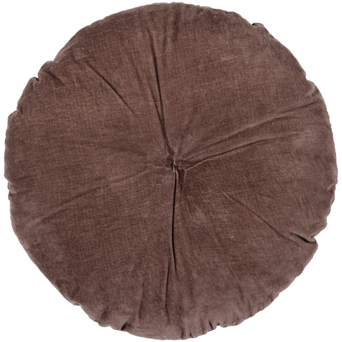 WOOOD Aziz Kussens - Velvet stof - Bruin|Naturel - Set Van 3