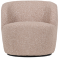 WOOOD Serra Draaifauteuil - Melange Stof - Naturel - 68x70x77