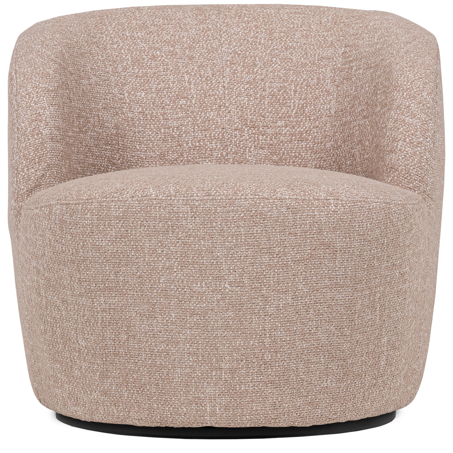 WOOOD Serra Draaifauteuil - Melange Stof - Naturel - 68x70x77