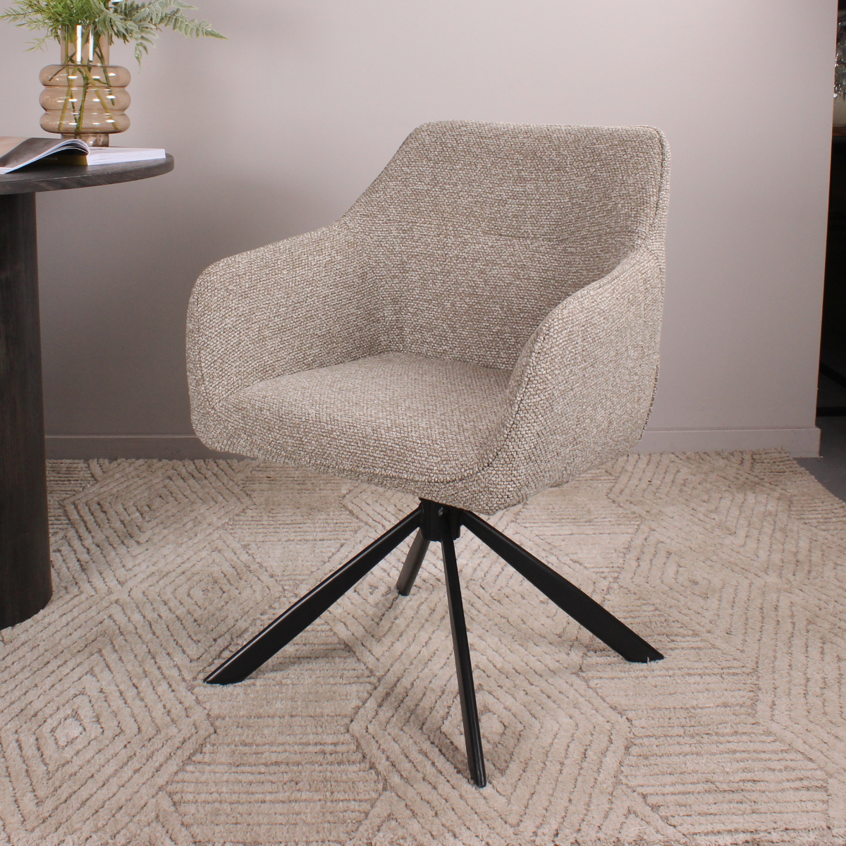 DS4U Seff armstoel terugdraai - coffee