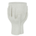 J-Line bloempot Handen - cement - wit - large - Ø 14 cm